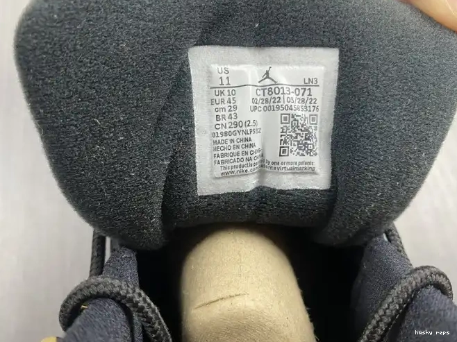 Rep Husky 12 Jordan Air CT8013-071 Black Taxi 0519